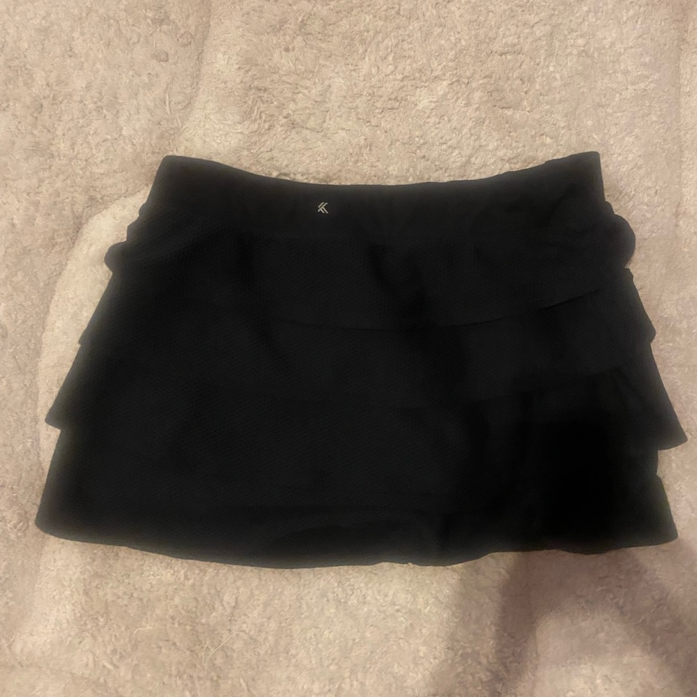 Black workout skorts large L black skirt